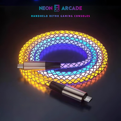 RGB Type C to Type C Fast Charging Cable- 66w 1m