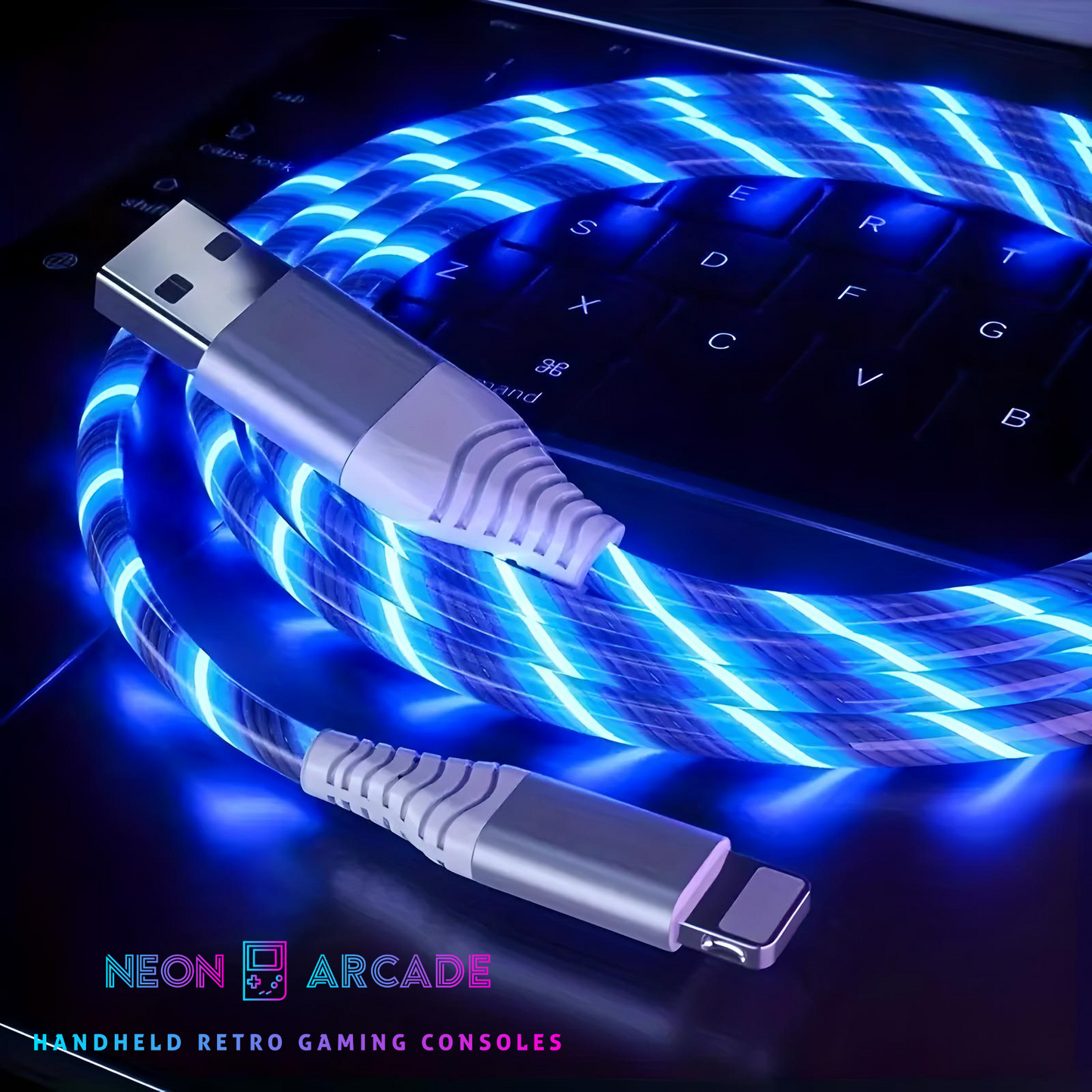 LED Luminous Flow Fast Charging LIGHTNING Cable- For iPhones