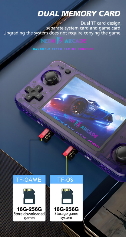 H Retro Handheld Gaming Console- Black 64Gb