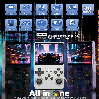 S Retro Handheld Gaming Console- Red 64GB