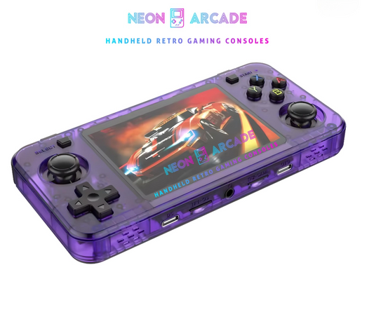 R36H Retro Handheld Gaming Console - Purple 64 Gb