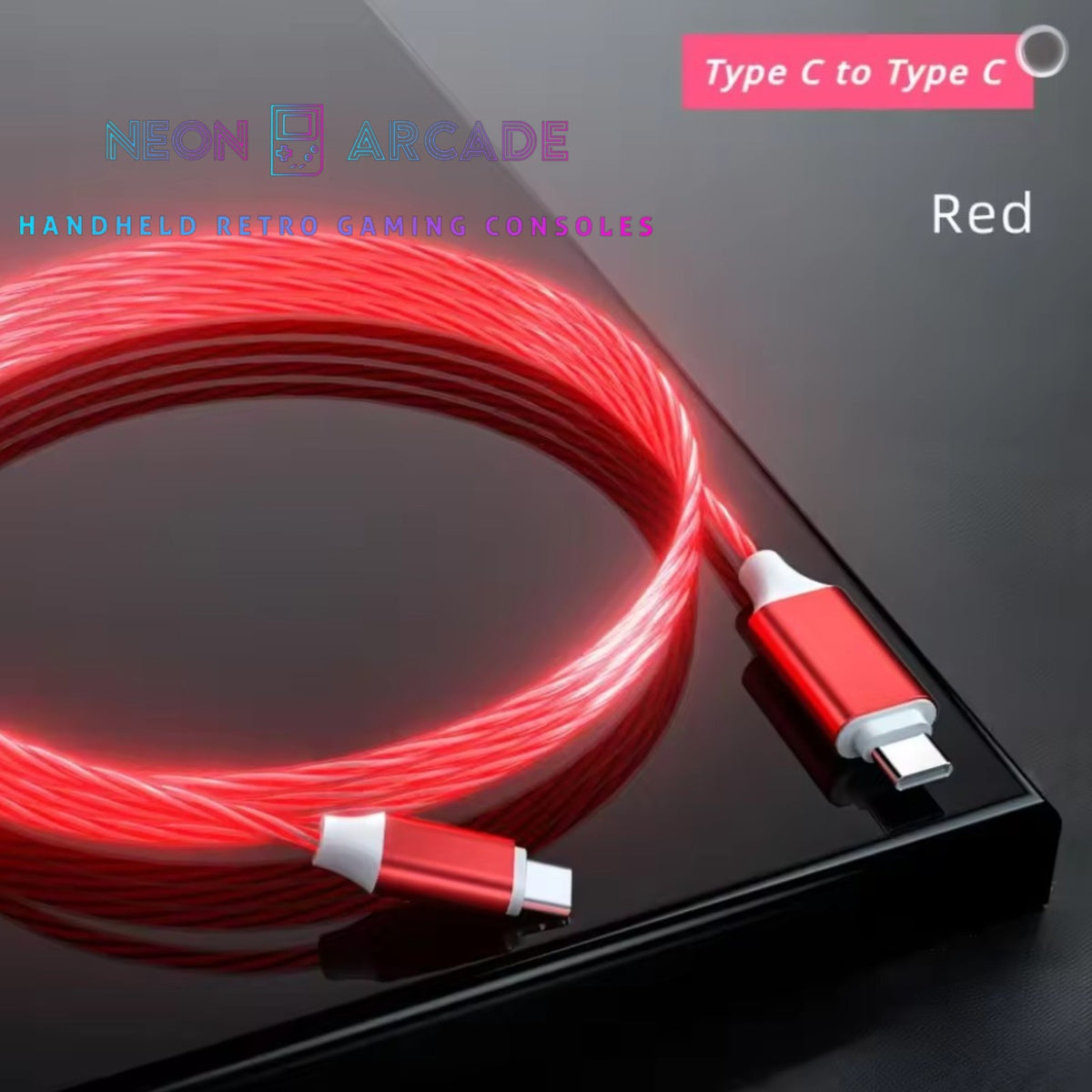 C to Type C Super-Fast Charging Cable RGB Type - 66w 1m