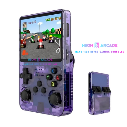 S Retro Handheld Gaming Console Purple 64gb